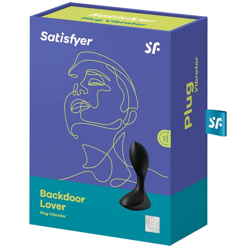 SATISFYER - BACKDOOR LOVER VIBRATING PLUG SCHWARZ