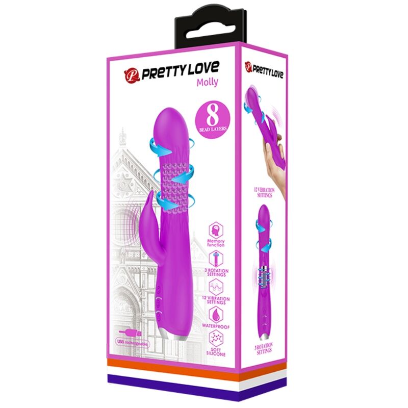 PRETTY LOVE - MOLLY Sensory Device WITH RECHARGEABLE ROTATION