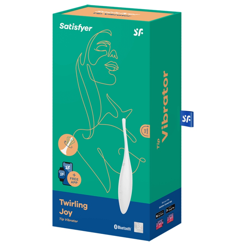 SATISFYER - TWIRLING JOY CLIT TIP Sensory Device WHITE