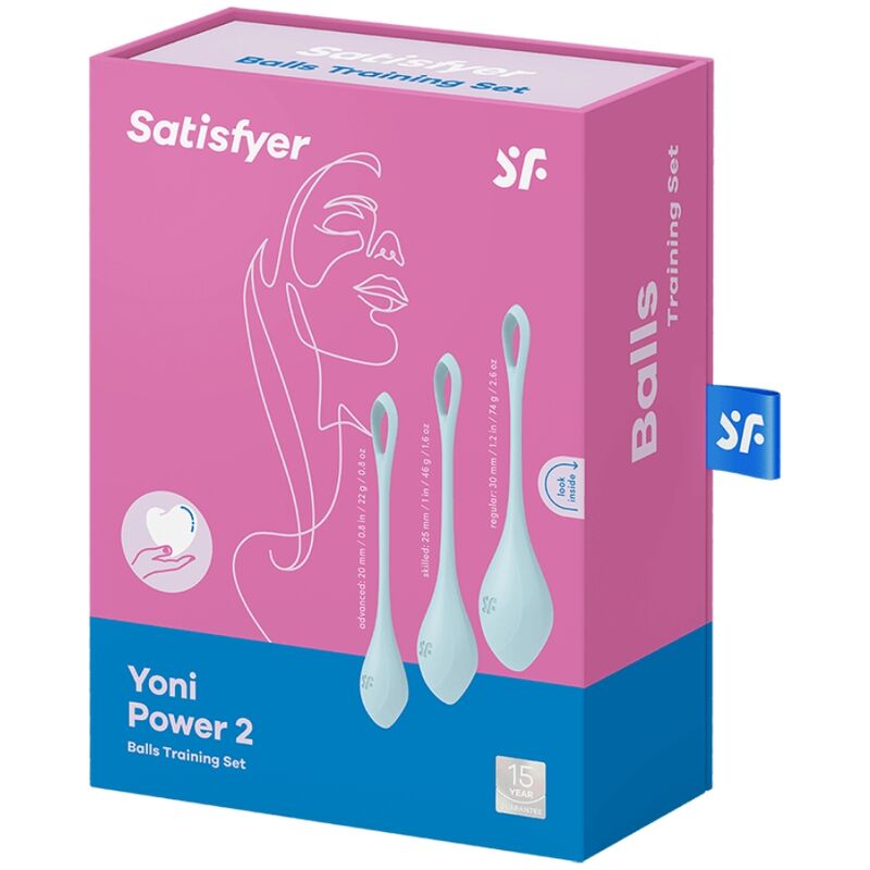 SATISFYER - YONI POWER 2 TRAINING SET BLAU
