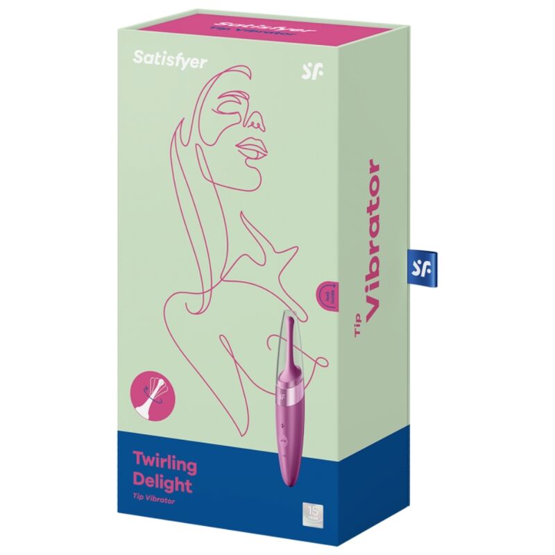 SATISFYER - TWIRLING DELIGHT CLIT TIP Sensory Device PURPLE