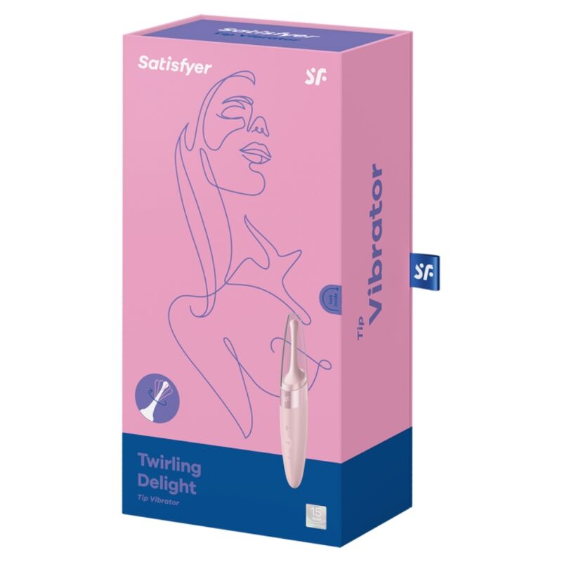 SATISFYER - TWIRLING DELIGHT CLIT TIP Sensory Device PINK