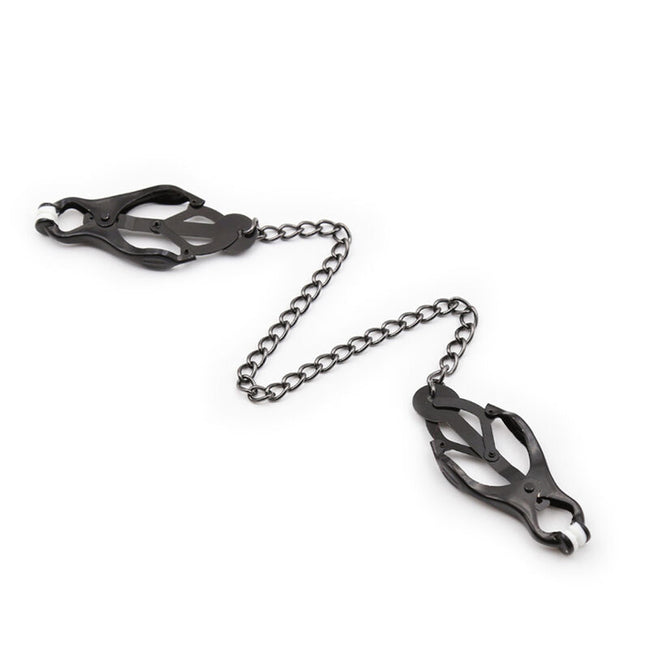 OHMAMA FETISH - JAPANISCHE NIPPELKLEMMEN MIT SCHWARZER KETTE