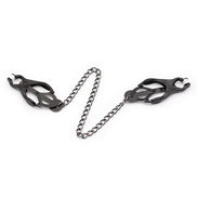 OHMAMA FETISH - JAPANISCHE NIPPELKLEMMEN MIT SCHWARZER KETTE
