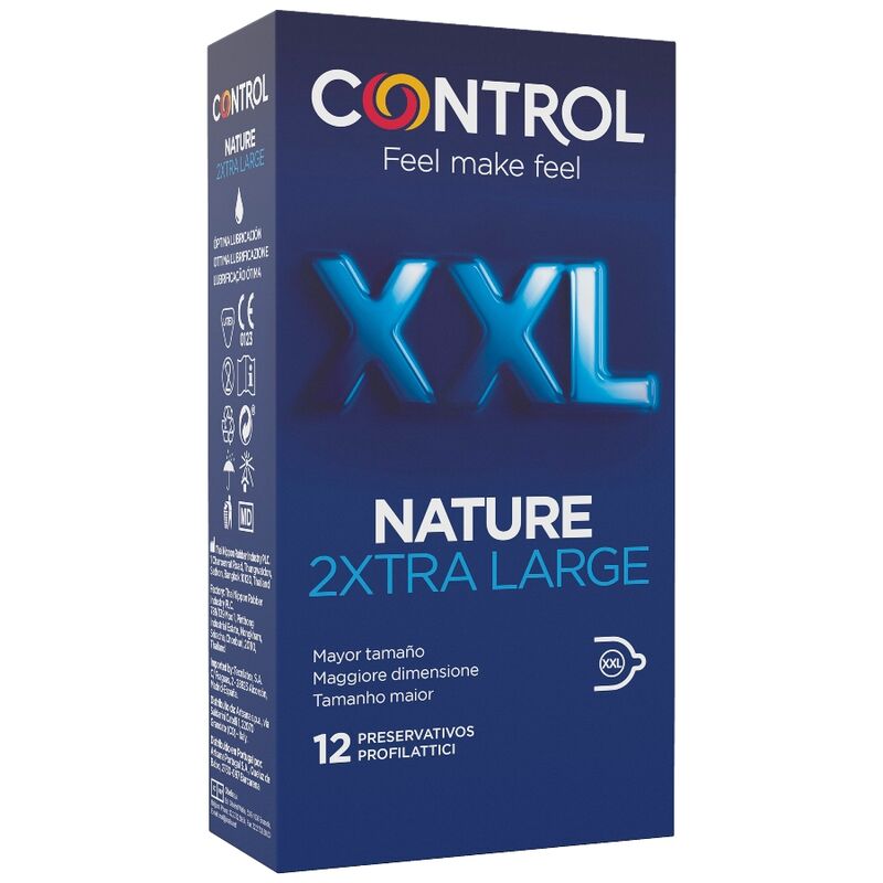 CONTROL - NATURE 2XTRA LARGE XXL KONDOME - 12 STÜCK