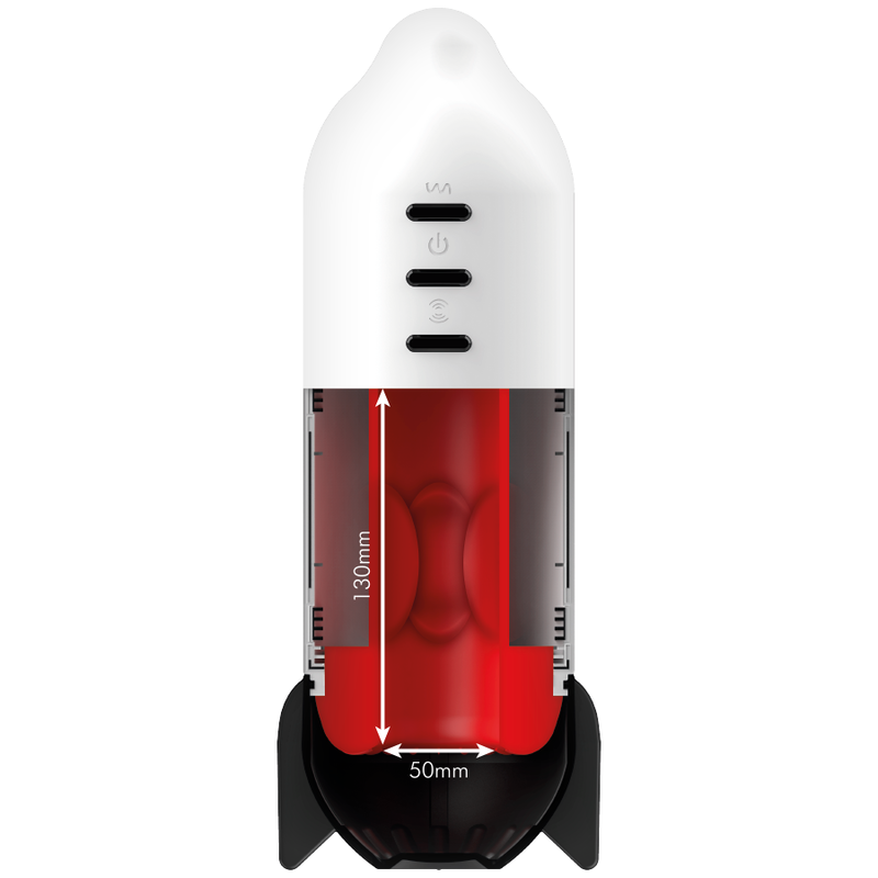 JAMYJOB - RAKETENMASTURBATOR MIT WEICHER KOMPRESSIONSTECHNOLOGIE UND VIBRATION