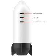 JAMYJOB - RAKETENMASTURBATOR MIT WEICHER KOMPRESSIONSTECHNOLOGIE UND VIBRATION