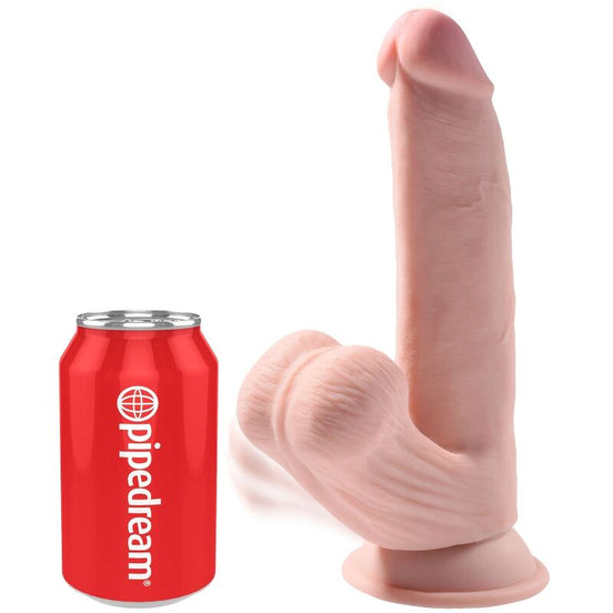 KING COCK - PLUS 3D Wellness Device SWINGING BALLS 24.5 CM LIGHT SKIN