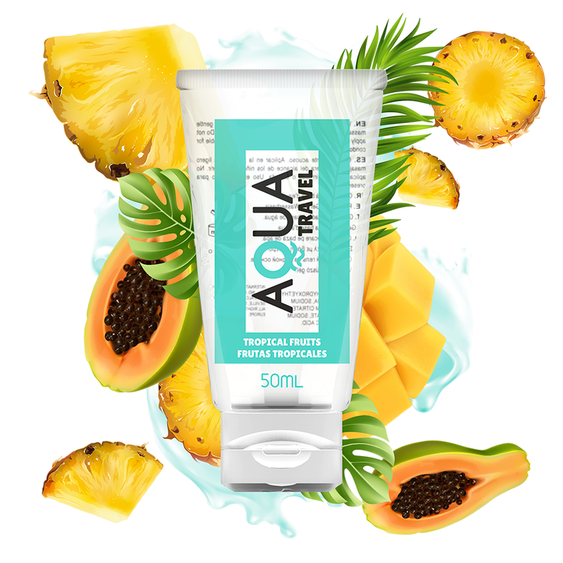 AQUA TRAVEL - GESCHMACKBASIERTES GLEITMITTEL AUF WASSERBASIS TROPISCHE FRÜCHTE - 50 ML