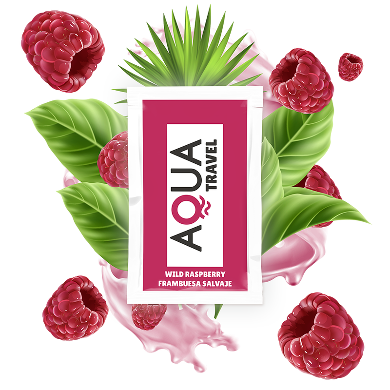 AQUA TRAVEL - GLEITMITTEL AUF WASSERBASIS MIT WILDER HIMBEERE, 6 ML