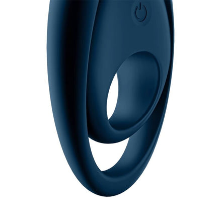SATISFYER - GLORIOUS DUO RING Sensory Device BLUE