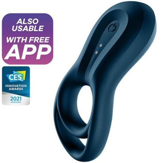 SATISFYER - EPIC DUO RING Sensory Device APP BLUE