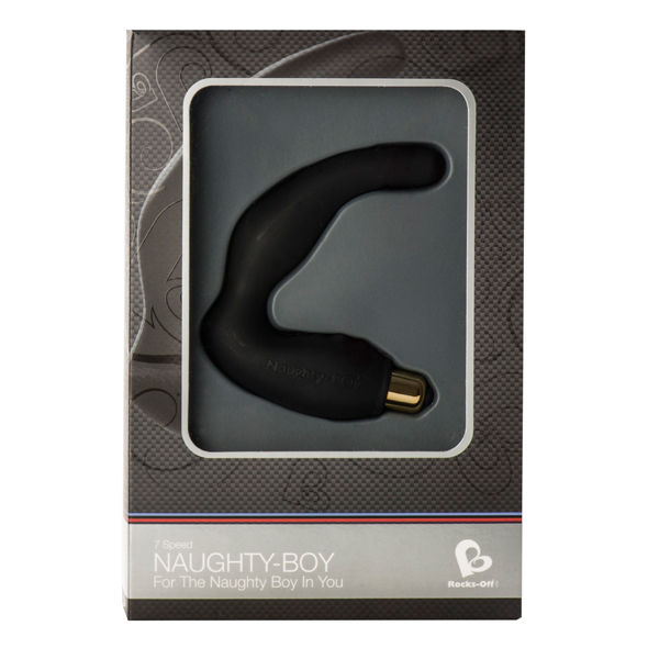 ROCKS-OFF - NAUGHTY-BOY MÄNNLICHER G-PUNKT MASSAGER 7 V SCHWARZ