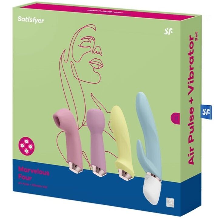 SATISFYER - MARVELOUS FOUR Sensory Device & AIR PULSE SET