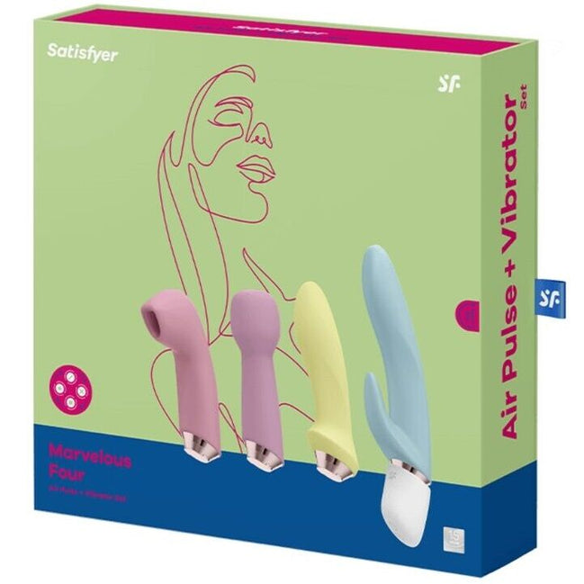 SATISFYER - MARVELOUS FOUR Sensory Device & AIR PULSE SET