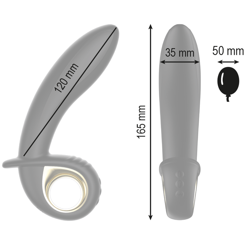 IBIZA - POWERFUL INFLATABLE ANAL/VAGINAL Sensory Device REMOTE CONTROL