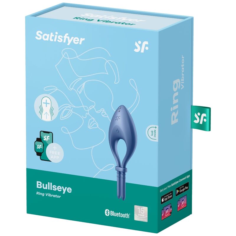 SATISFYER - BULLSEYE RING Sensory Device APP BLUE