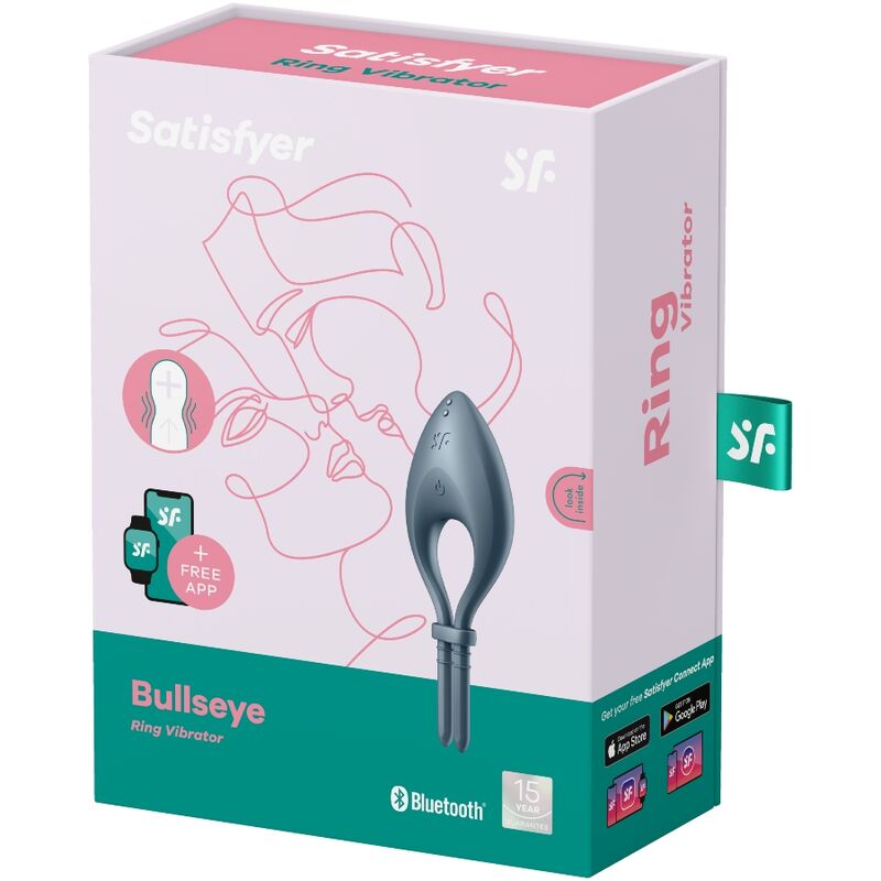 SATISFYER - BULLSEYE RING Sensory Device APP GREY