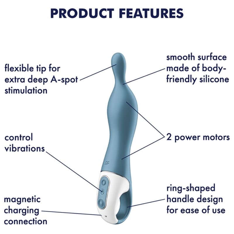 SATISFYER - AMAZING 1 ASPOT Sensorisches Gerät BLAU