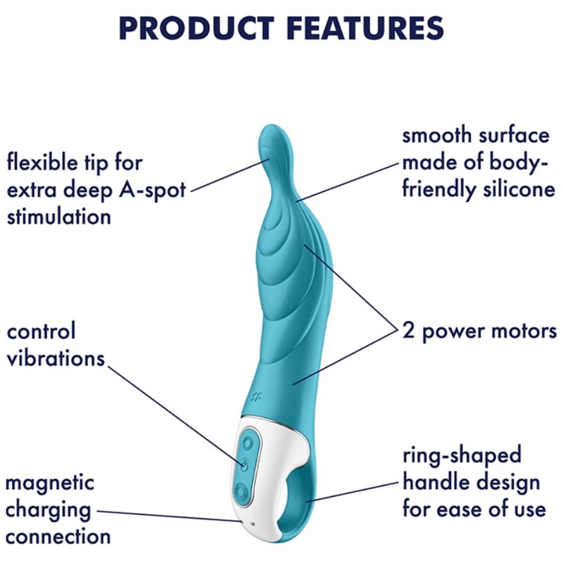 SATISFYER - AMAZING 2 ASPOT Sensory Device TURQUOISE