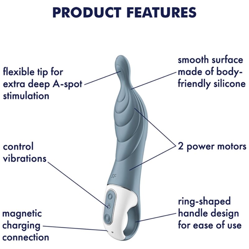 SATISFYER - AMAZING 2 ASPOT Sensory Device GREY
