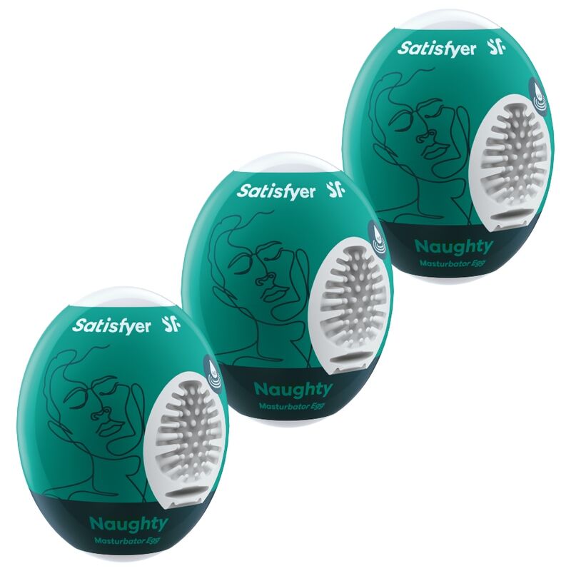 SATISFYER - 3 MASTURBATOR-EIER NAUGHTY