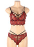 SUBBLIME - ZWEITEILIGES SET SPITZENTOP UND SLIP S/M