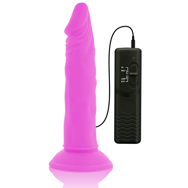 DIVERSIA - FLEXIBLES VIBRIERENDES Wellness-Gerät PURPUR 23 CM -Ø- 4.3 CM