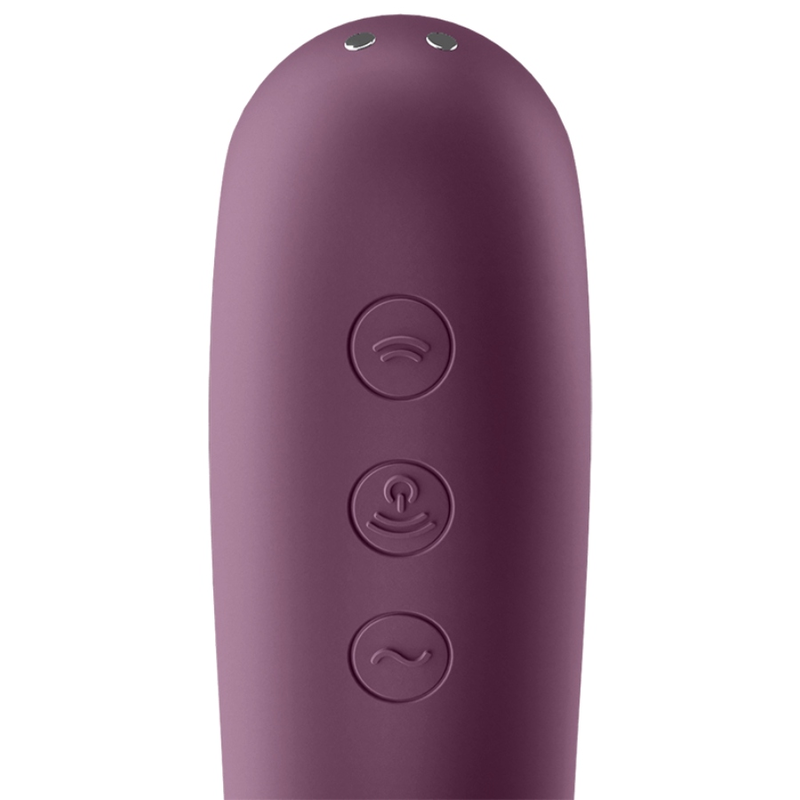 SATISFYER - DUAL KISS AIR PULSE Stimulator WEINROT