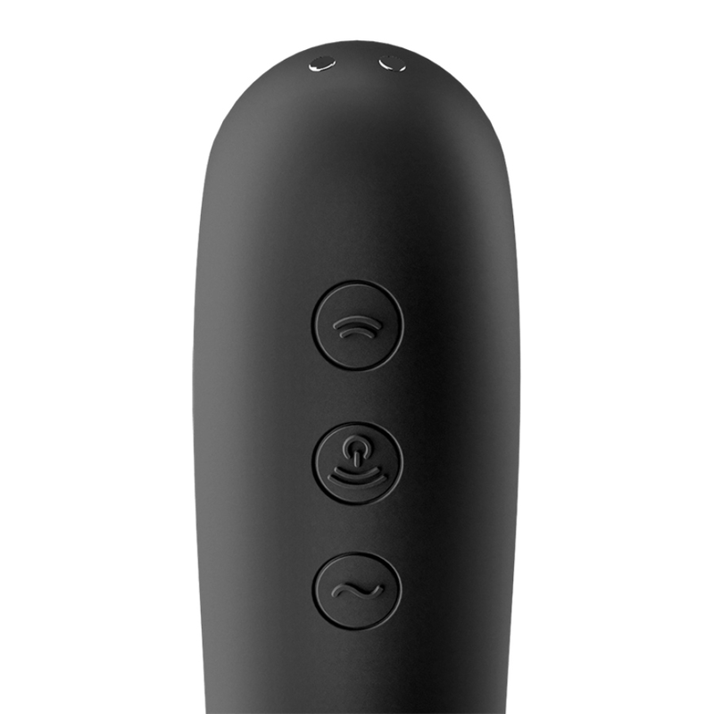 SATISFYER - DUAL KISS AIR PULSE Stimulator SCHWARZ