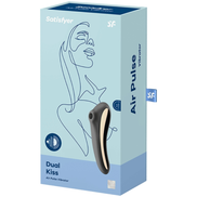 SATISFYER - DUAL KISS AIR PULSE Stimulator SCHWARZ