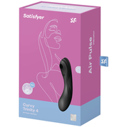 SATISFYER - CURVY TRINITY 4 AIR PULSE Sensory Device BLACK