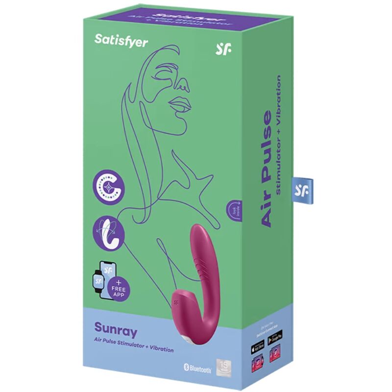 SATISFYER - SUNRAY STIMULATOR UND Sensory Device APP RED