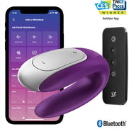 SATISFYER - DOUBLE FUN PARTNER Sensory Device PURPLE