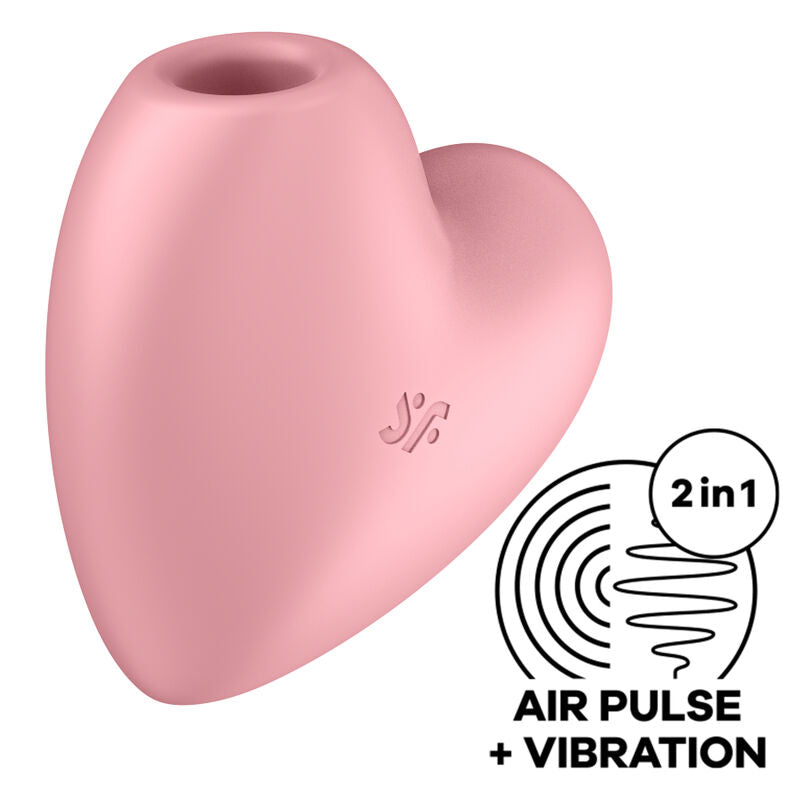 SATISFYER - CUTIE HEART AIR PULSE STIMULATOR & Sensory Device BLUE