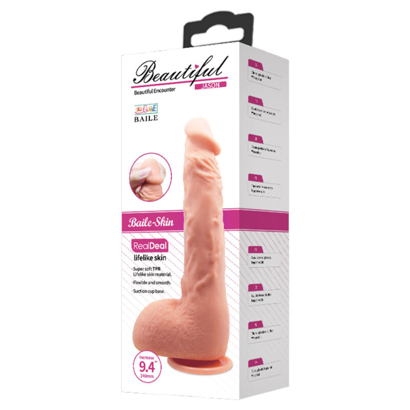 BAILE - REALISTIC Wellness Device JASON NATURAL 24 CM