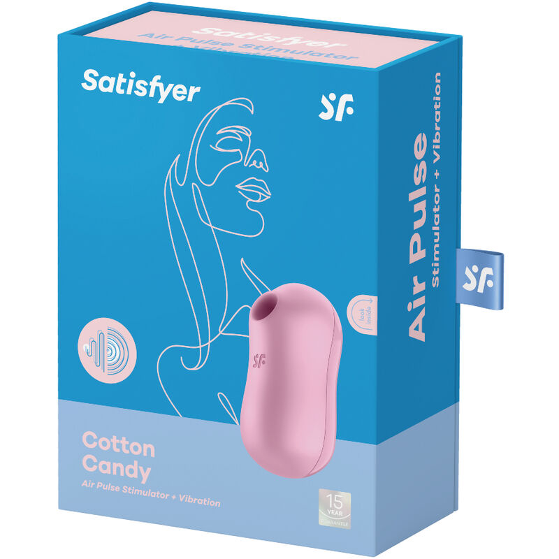 SATISFYER - COTTON CANDY AIR PULSE STIMULATOR & Sensory Device LILAC