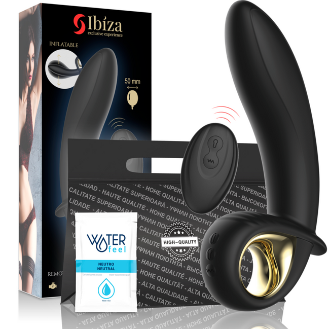 IBIZA - POWERFUL INFLATABLE ANAL/VAGINAL Sensory Device REMOTE CONTROL