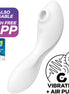 SATISFYER - CURVY TRINITY 5 AIR PULSE STIMULATOR & Sensory Device APP WHITE
