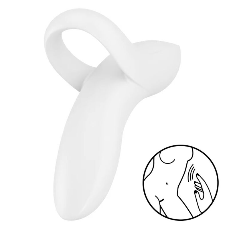 SATISFYER - BOLD LOVER FINGER Sensory Device WHITE