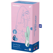 SATISFYER - AIR PUMP BUNNY 5+ AUFBLASBARES KANINCHEN Sensorisches Gerät APP GRÜN