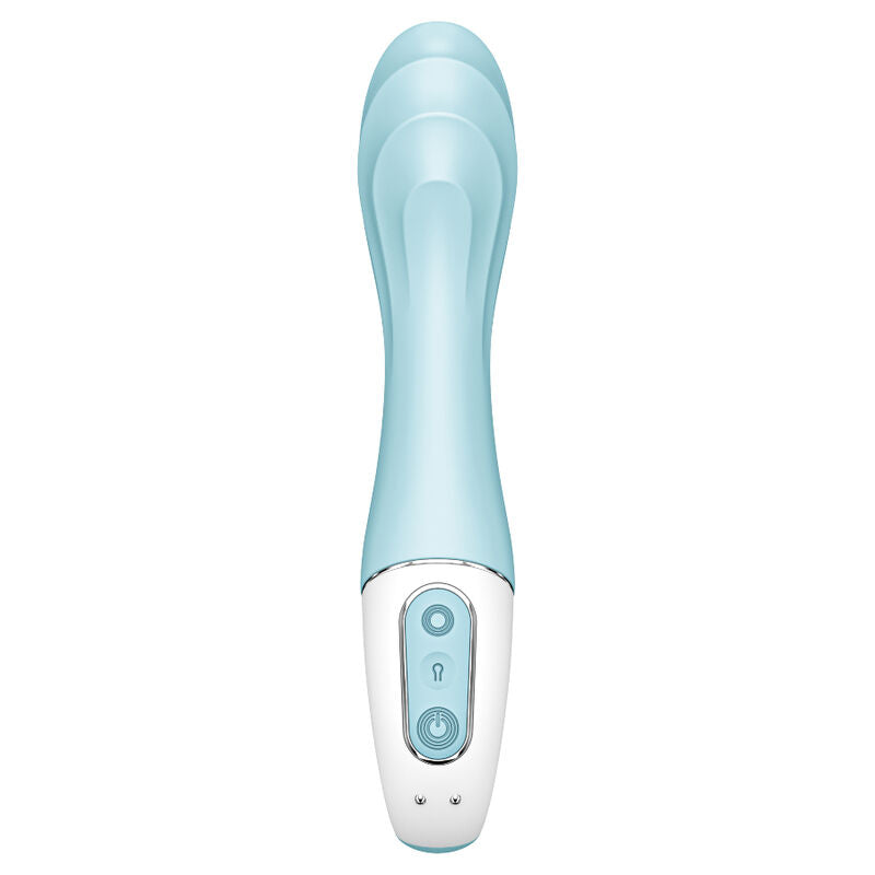 SATISFYER - AIR PUMP Sensory Device 5+ INFLATABLE G-SPOT Sensory Device APP BLUE
