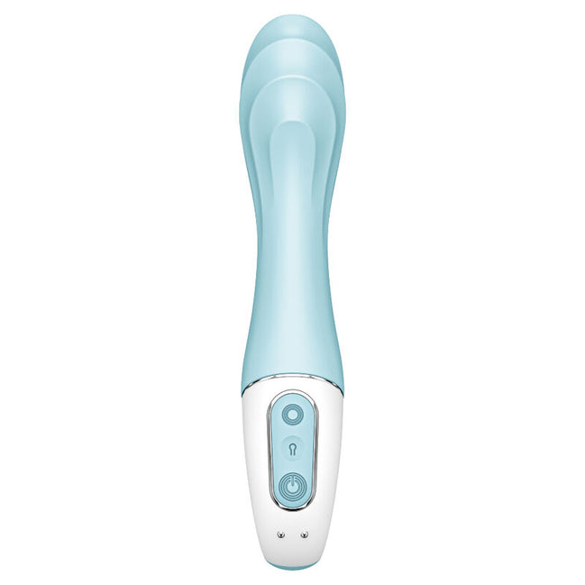 SATISFYER - AIR PUMP Sensory Device 5+ INFLATABLE G-SPOT Sensory Device APP BLUE