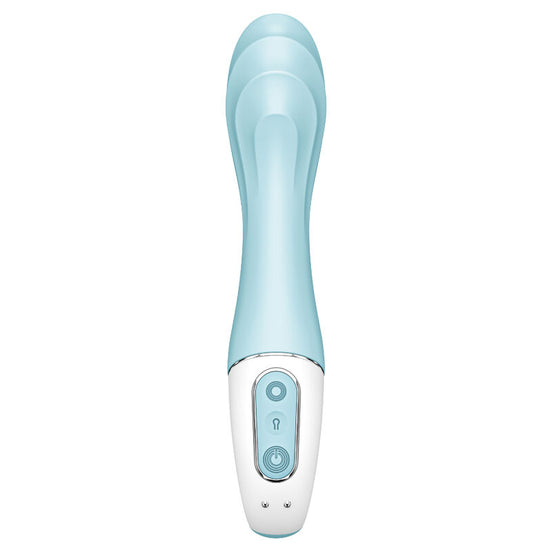 SATISFYER - AIR PUMP Sensory Device 5+ INFLATABLE G-SPOT Sensory Device APP BLUE