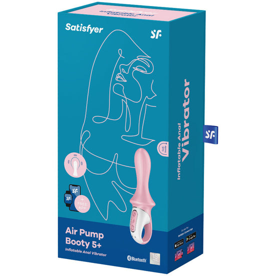 SATISFYER - AIR PUMP BOOTY 5+ INFLATABLE ANAL Sensory Device PINK