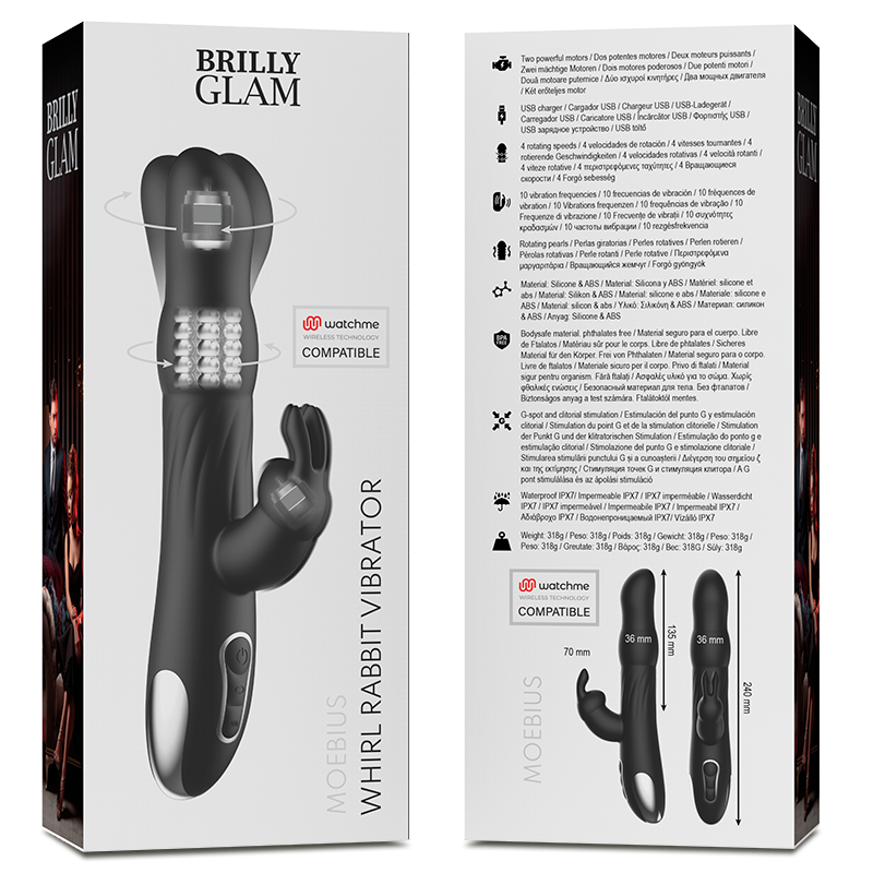 BRILLY GLAM- MOEBIUS RABBIT Sensory Device & ROTATOR COMPATIBLE WITH WATCHME WIRELESS TECHNOLOGY