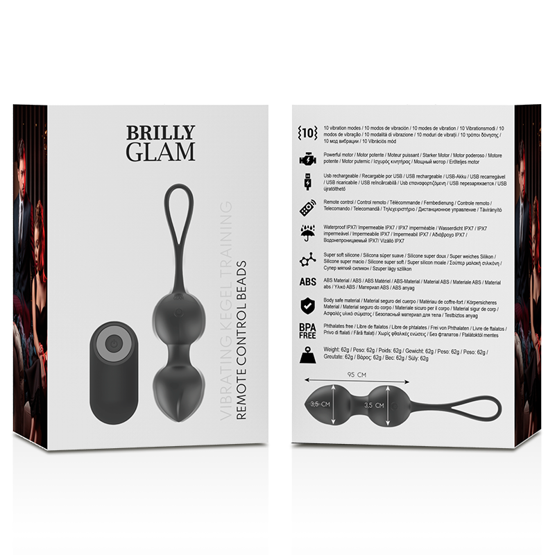 BRILLY GLAM - VIBRIERENDE KEGELKUGELN FERNGESTEUERT