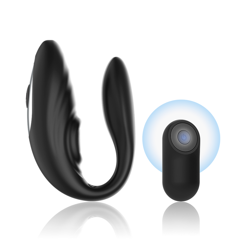 BRILLY GLAM - COUPLE REMOTE CONTROL VIBRATOR BLACK