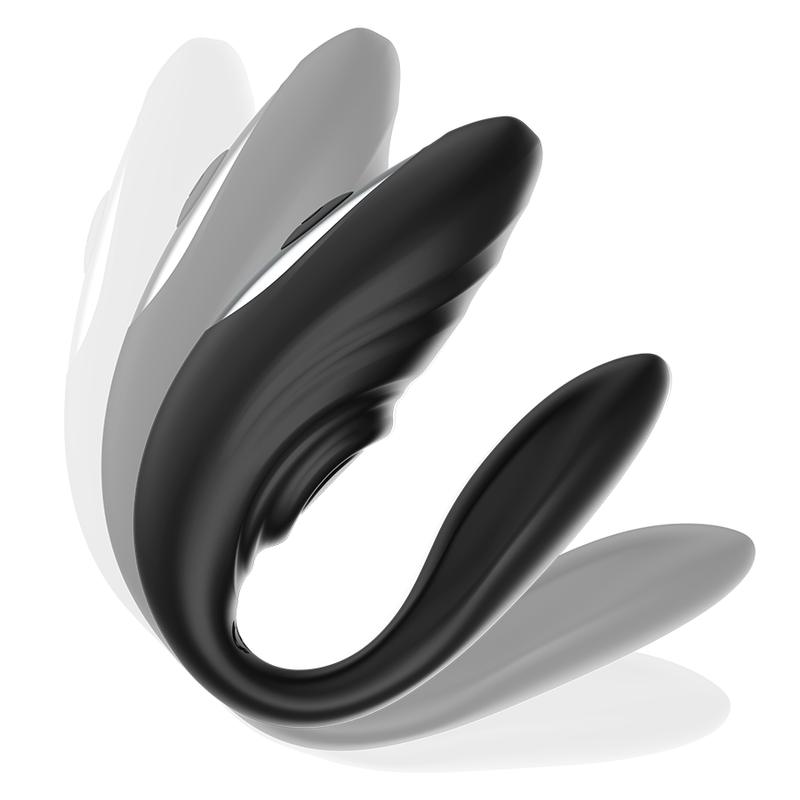 BRILLY GLAM - COUPLE REMOTE CONTROL VIBRATOR BLACK