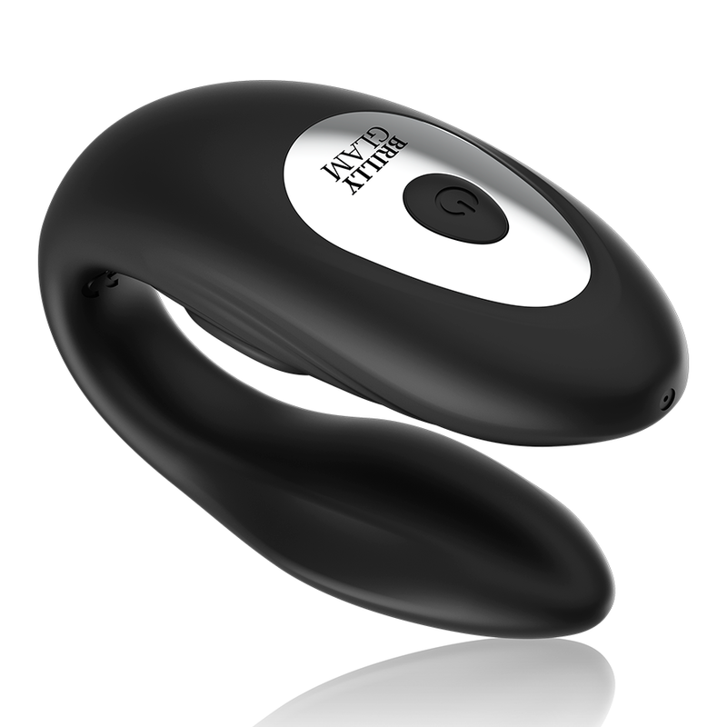BRILLY GLAM - COUPLE REMOTE CONTROL VIBRATOR BLACK